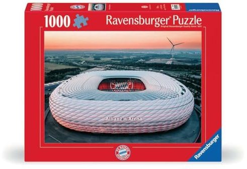 Ravensburger Puzzle 12001252 - Allianz Arena München - 1000 Teile Puzzle für Erwachsene und Kinder ab 14 Jahren, Fußball Puzzle, Fußball Geschenke