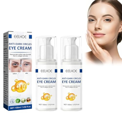 Jasminsalbe Augenringe Schlupflider, 2 Stück Jasmin Salbe mit Aloe Vera, Mit Collagenaktiv-Jasmin Salbe Augen, Falten und Schwellungen, Augenpflege für Straffe und Frische Augen,200ml
