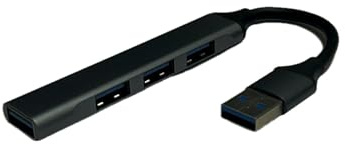 HUB USB Tipo A 3.0 con 1 Puerto USB 3.0 y 3 Puertos USB 2.0, Ideal para conectar múltiples Dispositivos y Ampliar Puertos.