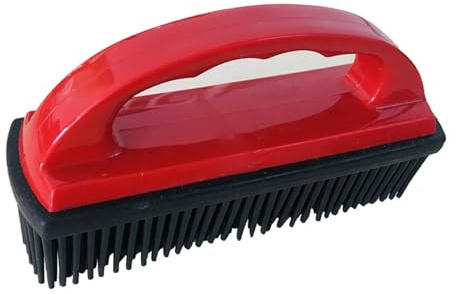 Pet Hair Remover,Rubber Cat Dog Hair Remover Brush Pet Hair Removal Tool Silicone Lint and Debris Remover for Cleaning Grooming, Lint and Removal, Home, Red