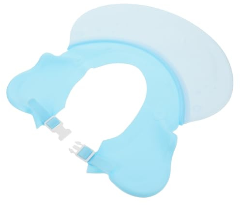 Toyvian Duschhaube für Junge Mädchen Shampoohaube Verstellbar mit Ohrenschutz Badekappe aus Hochwertigem Material für Haarewaschen und Sonnenschutz