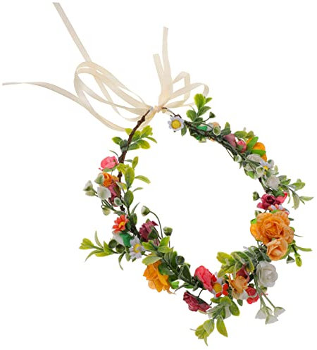 ASAKKURA Simulierte Rosenkranz Haarband Für Braut Blumenkopfband Für Hochzeiten Partys Und Fotoshootings Leicht Und Bequem Passt Zu Jedem Kleidungsstil Und Macht Jede Frau Zum Blickfang