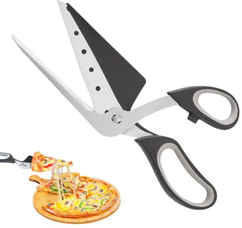 Pizzaschere,Pizza Schere Pizza Schneider,Multifunktionale Küchenschere,Einfach zu bedienende und zu reinigende Pizzaschere,Pizzaschere für Pfannkuchen,Kuchen und Pizza,27 cm
