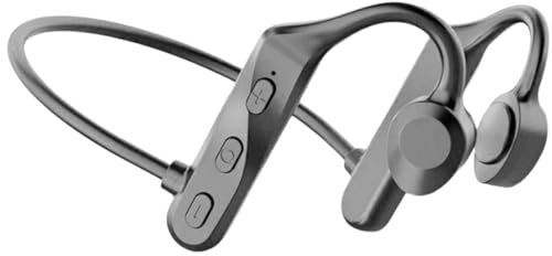 Bone Conduction Wireles Earphones Headset Sport Bluetooth Headphones Waterproof Intelligent Noise Reduction, IPX5, HiFi-Sound, Comfortable Wear, for Running, Walking, Workout Black