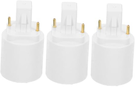 GLEAVI 3 Pcs Convertidores de Bombillas G23 a E27 Portalámparas para Iluminación Doméstica y Comercial Instalación Rápida