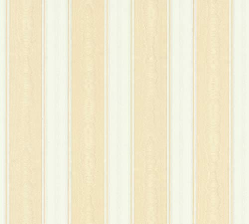 A.S. Création 764034 - Papel pintado, Beige, Weiß, 10,05m x 0,53m