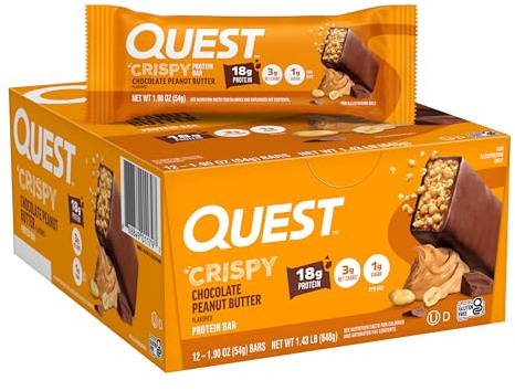 Quest Nutrition Chocolate Peanut Butter Hero Bar, 12 Count
