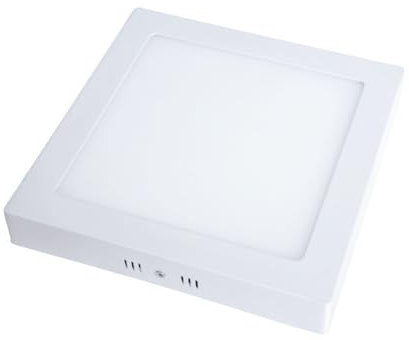 ONSSI Plafón LED de Techo 24W Cuadrado 30x30 cm,Blanco Cálido 3000k Panel LED Superficie Alta Marco Blanco Luminosidad Lámpara de Techo