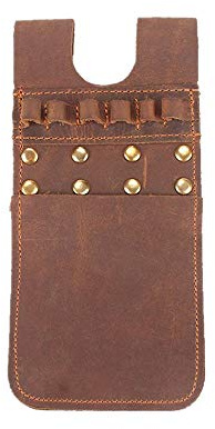 TentHome Vintage Kunstleder Bogenschießen Köcher Tragbarer Seitenköcher Hüfte Taille Pfeile Halter für 6 oder 12 Pfeile