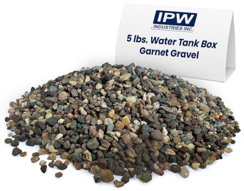 IPW Industries Inc - Water Softener Gravel - Garnet Filter Bed Media for Filter Tanks, Water Conditioners, Water Softeners and Backwashing (5 lbs)
