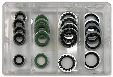 Sherco-Auto 20 Piece Slim Line GM Block Fitting Sealing Washer Assortment Kit - 8mm - 17mm - Made in USA