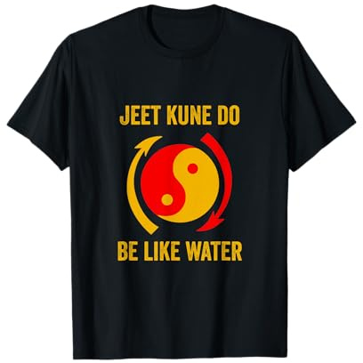 Jeet Kune Is Like Water JKD Mixed Martial Arts Yin Yang T-Shirt