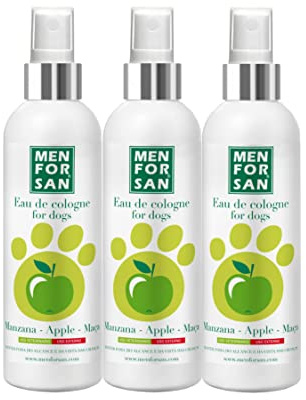 MENFORSAN Apple Eau de Cologne für Hunde 125 ml - Packung mit 3 Einheiten