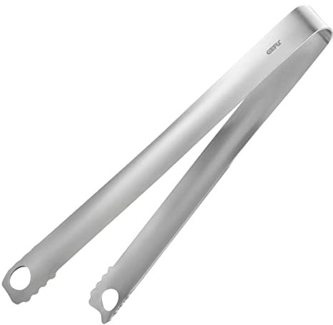 GEFU Küchenzange NATIVO aus Edelstahl für Fermentationsgläser | Sichere Handhabung von Glasgewichten & Fermentiergut | Gezahnte Greiffläche | Eiswürfelzange