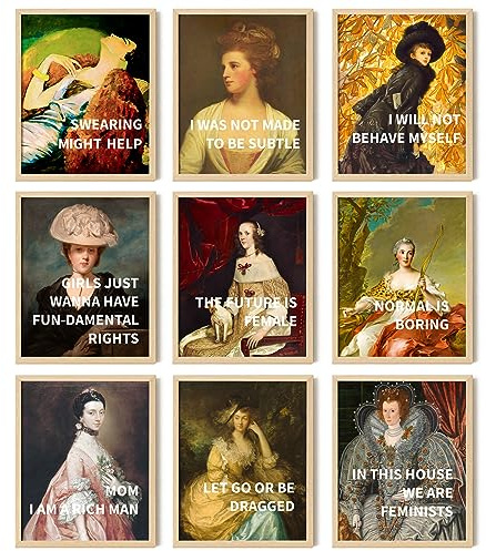 97 Decor Feministische Vintage-Wandkunst - Dekoration für Schlafzimmer, Inspirierendes Poster, Raumästhetik, Geschenke, Kunstdrucke, Motivierende Feminismus-Ästhetik