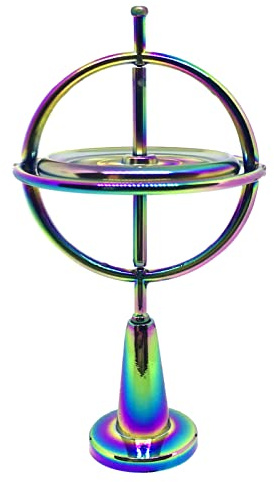 # Metall-Anti-Drehtisch-Physik-Spielzeug, buntes Geschenk für Jungen und Mädchen (A, One Size)