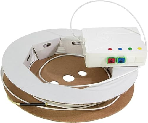 LogiLink FTTH-Anschlussbox FB2SC40, 2x SC/APC, mit 40 m Verlegekabel, weiß, Kunststoff, nicht wasserfest, 40m Verlegekabel, 2x SC/APC Pigtail mit OS2 9/125 G657.A2 Faser