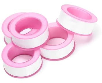 BDXMKS Dichtungsband 5/10 Stück Rollengelenk-Sanitär-Fitting-Gewinde-Dichtungsband for Wasserrohr-Sanitär-Dedizierte Kanal-wasserdichte Dichtungsband-Versiegelungen (Color : Translucent)