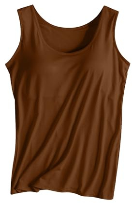 RKaixuni Best Prime Deals 2024 Tank Tops for Women Built in Bra Summer Shirts Loose Fit Workout Tops Sleeveless Trendy Camis Fashion Camisole