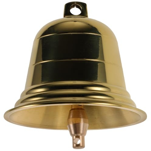 OUNONA Kupfer Glocken Anhänger 7.20X7.20X6.80In Metall Windspiel DIY Ornament Für Wohnraum Büro Weihnachtsdeko Handwerkliche Hängende Dekoration