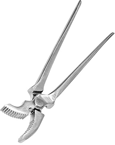 Equine Care Hoof Clincher - Herramientas de herrador de caballo de mandíbula curvada de 12 pulgadas