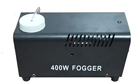 Machine à brouillard Halloween Fog machine de fumée 400W Télécommande sans fil Mini Dj disco Équipement de fogueur de fête de Noël pour extérieur, fêtes, effet de scène
