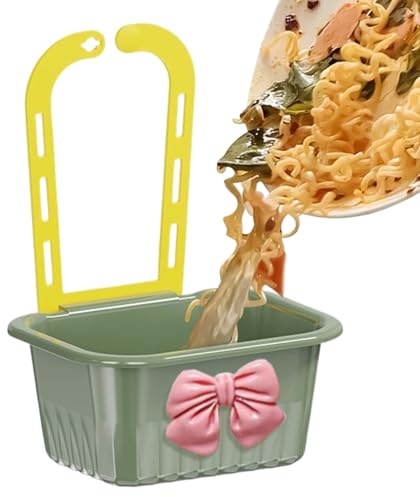 Xasbseulk Inserto per scolapasta per lavelli, contenitore per rifiuti da cucina all'angolo del lavello, contenitore multifunzione per riso, frutta, carne, sapone in casa e bagno