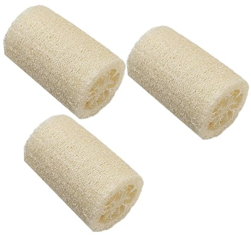 Éponges De Douche Luffa 3 Paquets En Luffa Égyptien Naturel | Éponge De Peeling Du Corps Pour Hommes Et Femmes-Idéal Pour Spa, Salle De Bain, Douche, Soins De La Peau, Massage, Nettoyage Et C