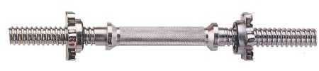 York 16 Inch Spinlock Dumbbell Bar - 1 Inch
