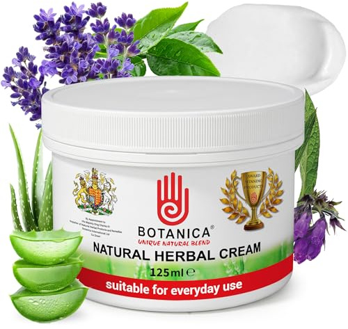 Botanica Herbal Cream | Horse Skin & Coat Cream | Equine Moisturizing Grooming Formula for Dry-Looking, Rough-Looking Areas | Aloe Vera, Tea Tree, Lavender & Comfrey | 125 ml