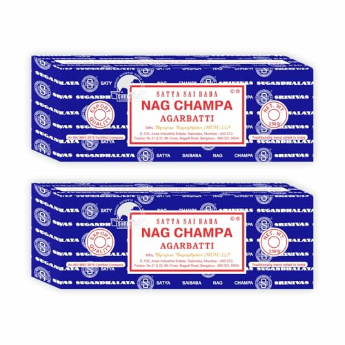 Encens Nag Champa - 250 Grs - Satya - Lot de 4 Boites