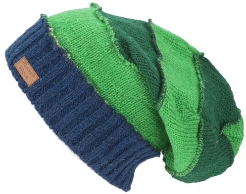 GURU SHOP Wollmütze, Nepalmütze, Patchwork Beanie, Unisex, Schafwolle