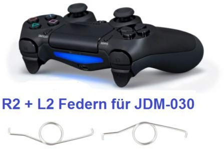 2x PS4 Controller Federn JDM-030 R2 L2 Trigger Spring Feder für Playstation 4