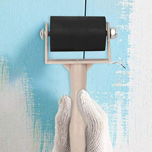 Rubber Glue Roller with 3.5cm Rubber Handle Ink Print Making Brayer and Anti Slid Handle for Art Stamping Tool(Rrimary Color)