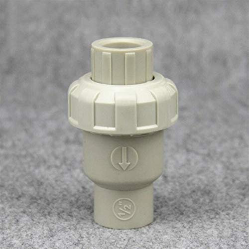 Tuyau Accessoires Accessoires de réparation 5pcs PPH unidirectionnelle Valve 20 25 32 40 50 63mm Diamètre intérieur Vérifier clapet anti-retour en plastique vanne d'arrêt PPH Valve raccords de tuyaute