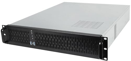 Rosewill 2U Server Chassis Rackmount Case, 4X 3.5 Bays, 2X 2.5 Devices, ATX Compatible, Up to 4X 80mm Fans, 2X USB 3.0, Silver/Black - RSV-Z2850U