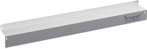 innogard Rasenkante Comfort XXL Alu-Zink 100x10x8 cm | Breit befahrbar, Beeteinfassung, 3 cm Höhe zum Beet