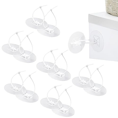 12 Stück Kippsicherung Möbel,Möbel Kippsicherung Ohne Bohren,Kindersicherheit und Haustierschutz,Kippsicherung Schrank für Bücherregal,Schrank,Kommode