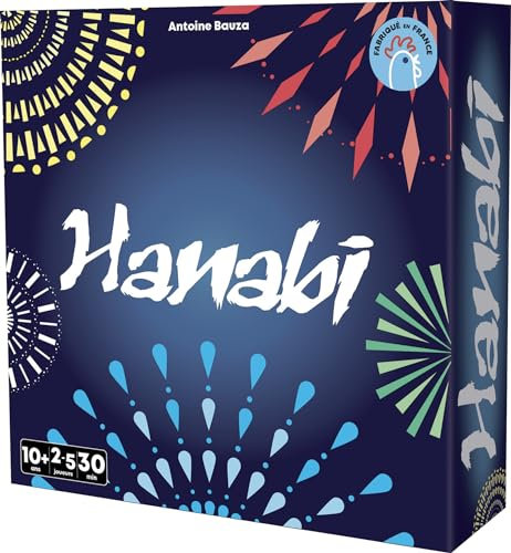 Asmodee - HANABI – Jeu de Société Coopératif pour Adultes & Enfants dès 10 Ans - Jeux de Cartes Stratégique - Créer Ensemble Un Feu d'Artifices – 2 à 5 Joueurs – 30 Min – Version Française