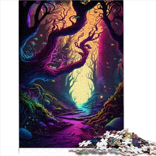Puzzle pour Adultes Forêts enchantées Puzzles Difficiles et stimulants Puzzles en Carton de 1000 pièces à partir de 12 Ans Puzzle Taille du Jouet (26x38 cm)