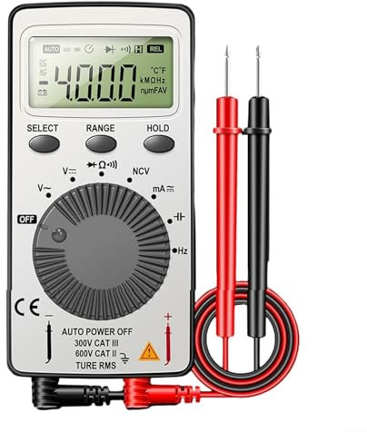 Digitales Multimeter, AN-101 Tragbare Karte Digital Multimeter Ultradünnes Mini-Spannungs- und Strommessgerät für Industrie, Elektrizität