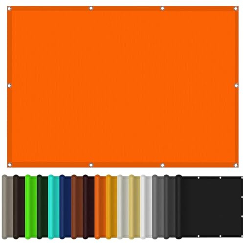 Vela Ombreggiante Parasole 5 x 8 m Antistrappo, Antimuffa, Resistente, Multiuso Tendone per Esterno, Telone per Giardino per Esterno Giardino Terrazzo, arancia