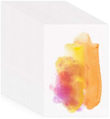 120 Sheets Watercolour Paper A5, 140 lb/300 GSM Cold Press Water Colour Paper for Students Adults Artists Drawing Painting Supplies Postcards, White
