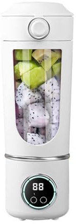 Portable Juicer Blender, Personal Blender 700ml USB Rechargeable for Shakes and Smoothies with 12 Blades and Extra Lid, Traveling Portable Fruit Veggie Juicer Electric Blender for Gym,Office,Traveling