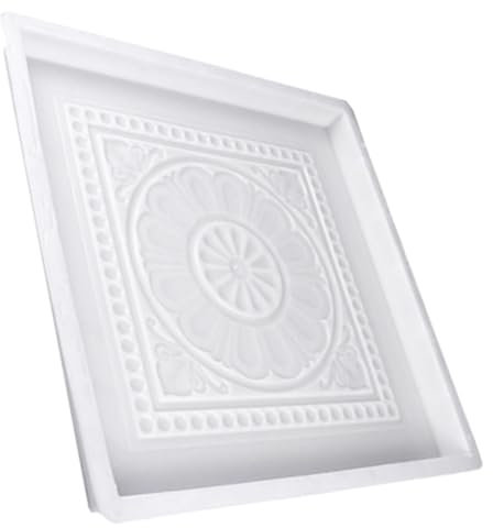 DIYEAH Molde De Hormigón Para Baldosas y Ladrillos De Cemento Reutilizable, Molde De Plástico Tanglian 40x40x3.5 Cm, Plantilla Manual Para Pavimentación Casera De Jardín y Patio Exterior