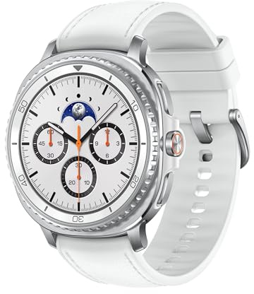 Samsung Galaxy Watch8 Classic (White, BT, 46mm), Smartwatch Galaxy AI | Smartwatch Galaxy AI, Design Resistente agli Urti, Ghiera Girevole, Processore 3nm, Monitoraggio Attività Fisica e Sonno