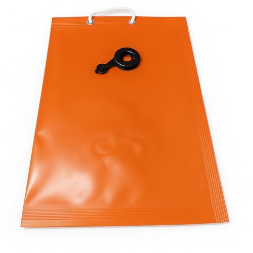 Saco de arena de PVC 60 x 40 cm, fabricado en Italia, antipinchazos, resistente al calor y a los golpes – Bolsas de peso para caballetes móviles: tapón hermético, asa de cuerda – llenado con agua