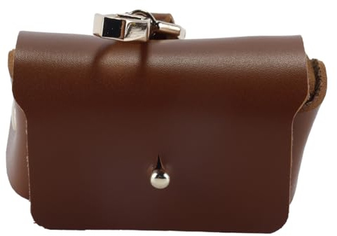 Orivin Braune Ringträger-Kissenbox für Hunde, Leder, für Ehering, für Haustierhalsband, Antrag, Verlobungsgeschenk