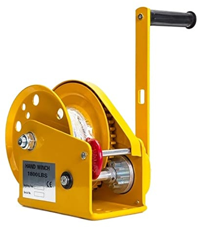 Treuil manuel autobloquant bidirectionnel avec frein automatique pour tracteur et utilisation portable, guindeau manuel robuste