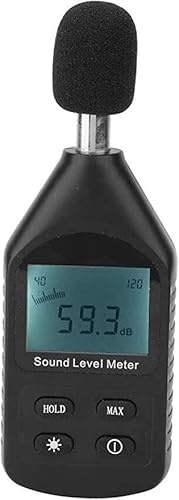 Sound Level Meter Digital Sound Level Meter, Portable Sound Meter Data Logger Decibel Noise Meter Tester with 30-130dB Noise Volume Measuring Instrument Noise Meter Sound Detection